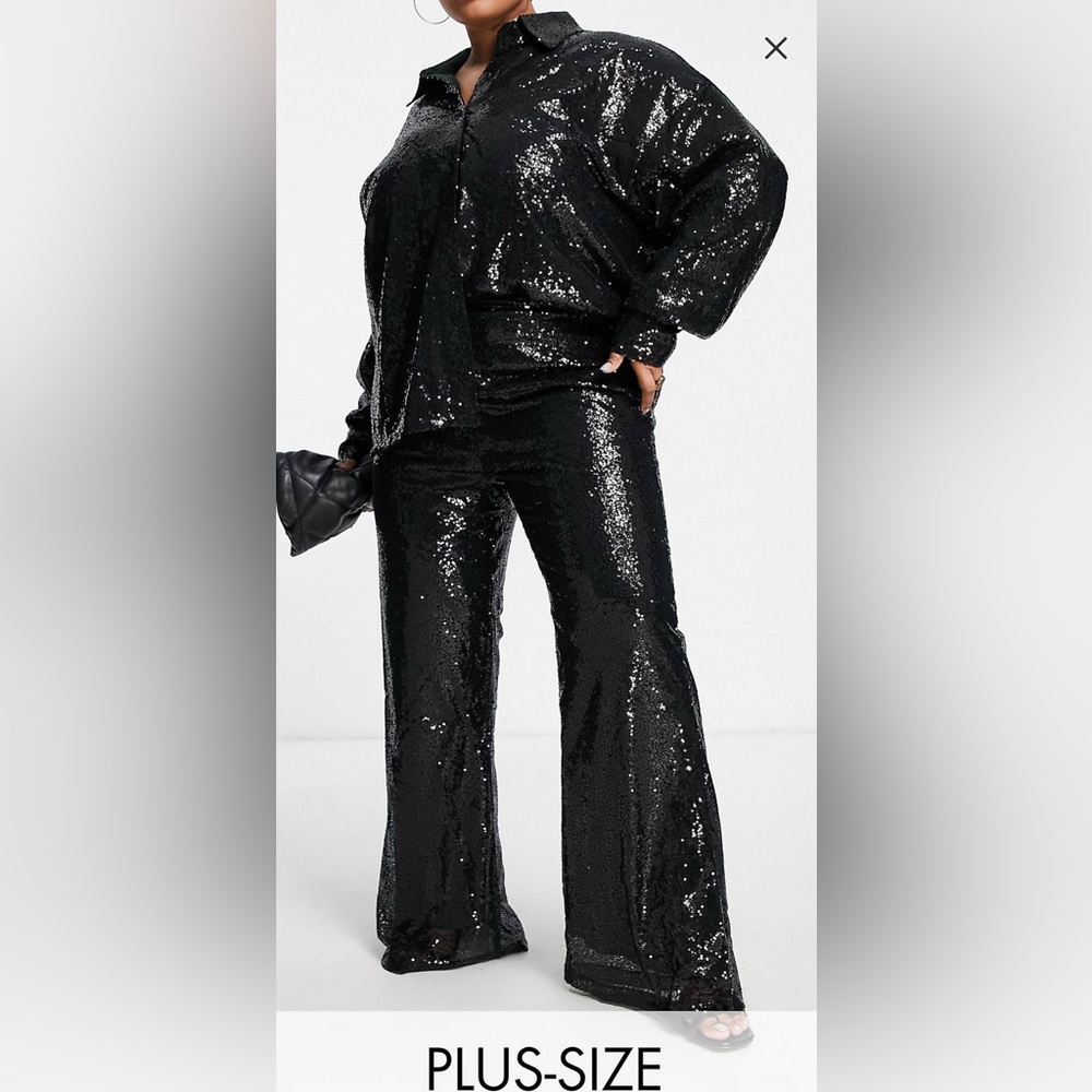 ASOS sequin TWO PIECE LIKE NEW
